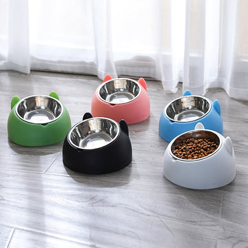 Cat Food Drinking Water Bowl
